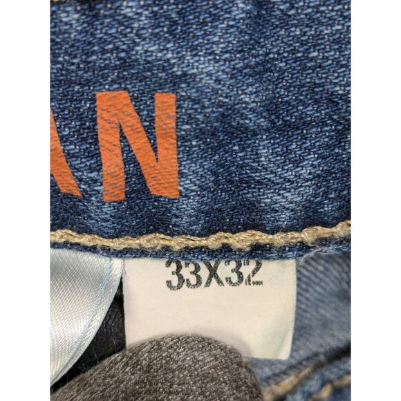 Cinch Ian Jeans Mens 33x32 (Measures 31x30) Slim Boot Western Blue - Picture 4 of 16